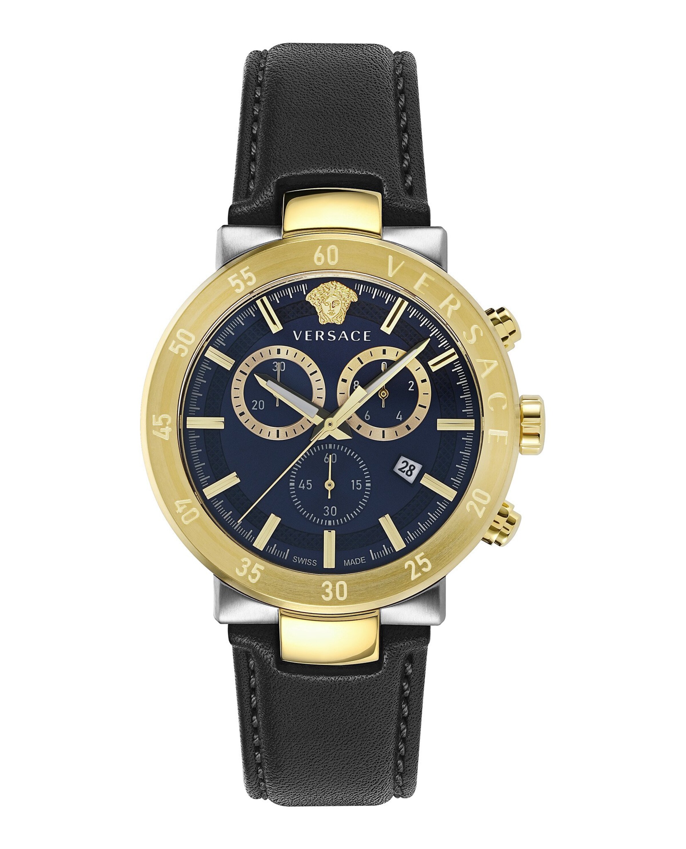 VERSACE Uhr 'VEPY00320' in Schwarz: Vorderseite