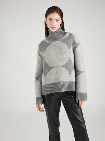 Marimekko Пуловер 'Koralli Kivet' в сиво: отпред