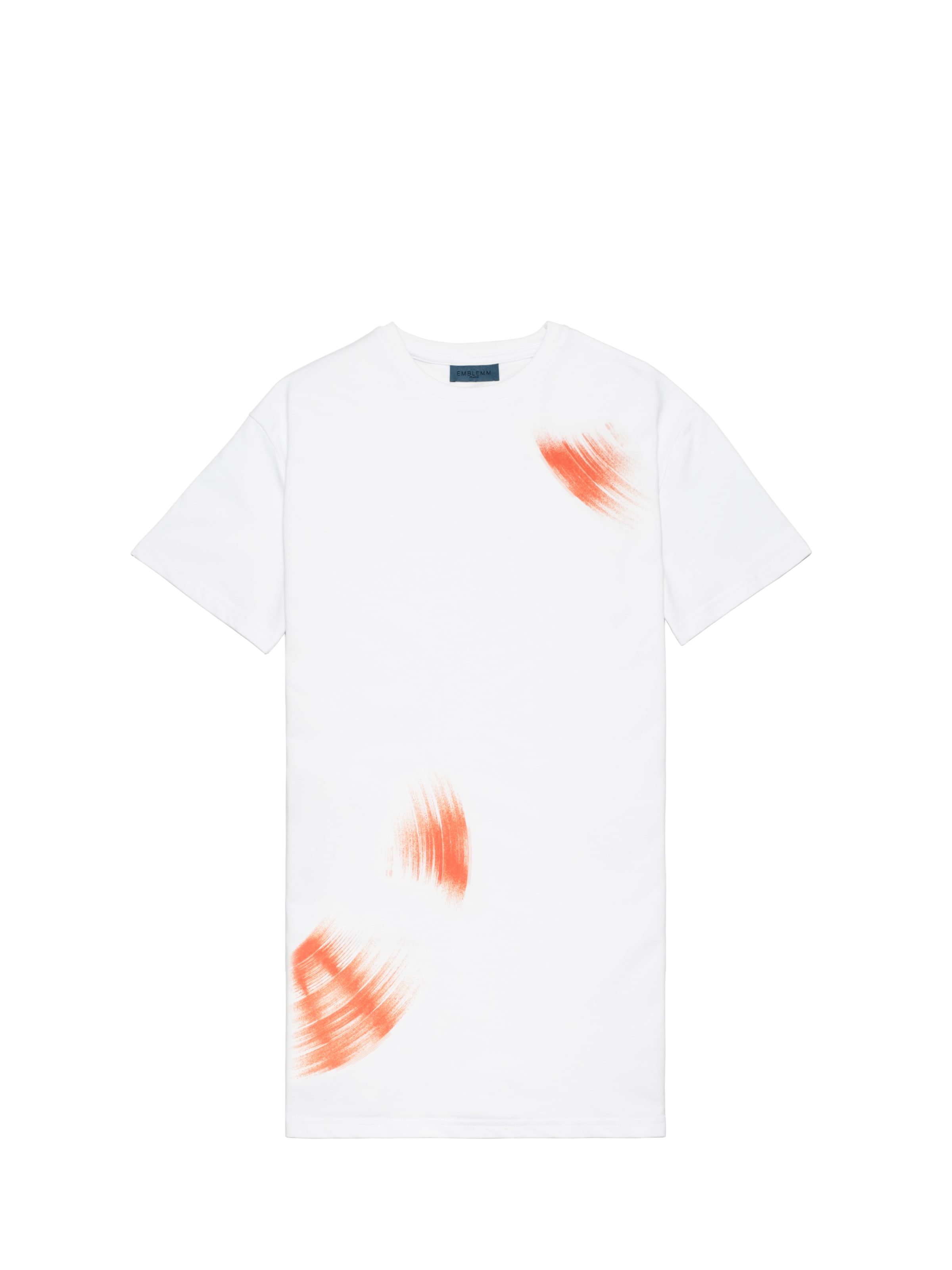 EMBLEMM Oversizekleid 'Vinyl' in Weiß: Vorderseite