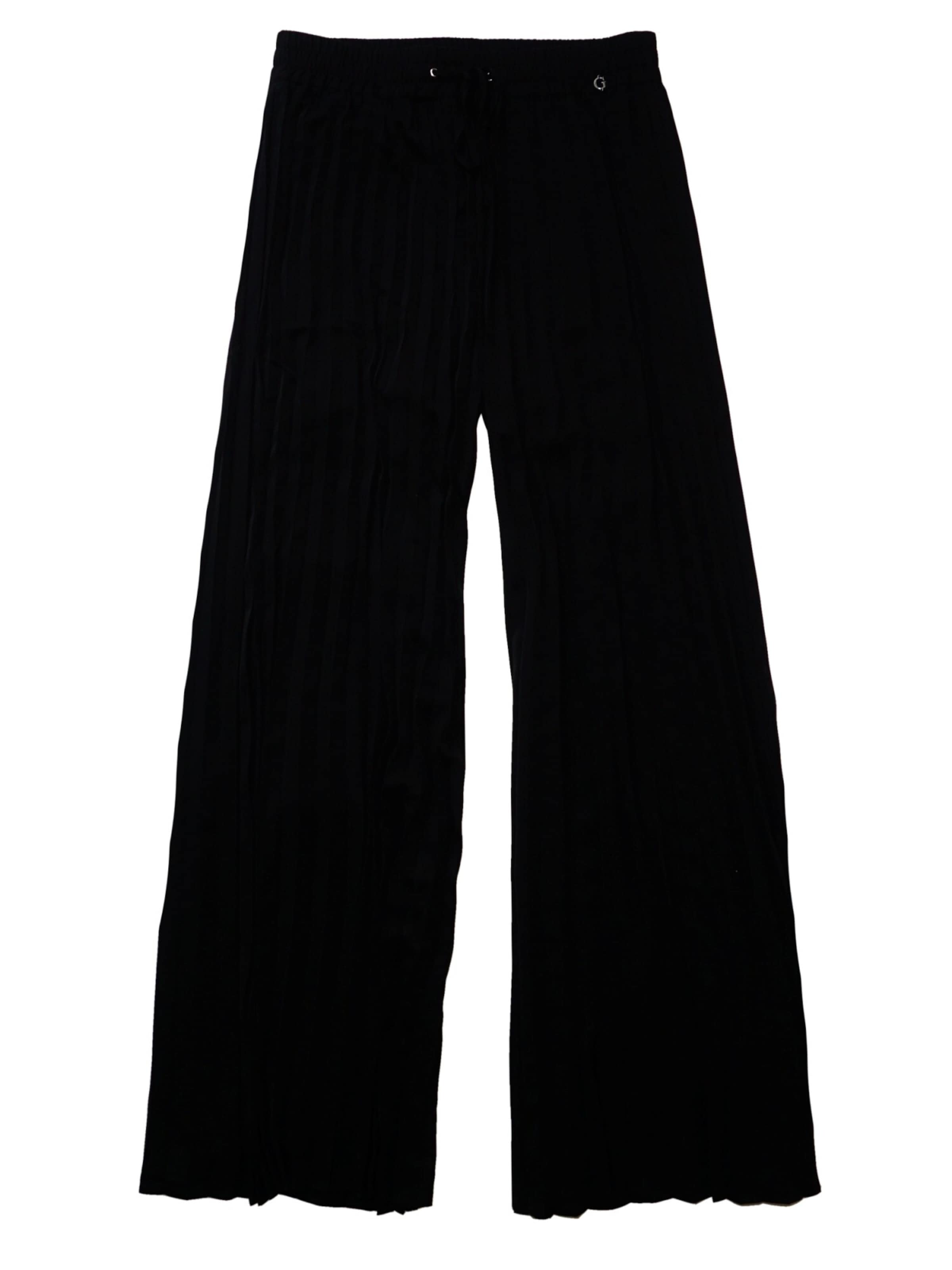 GUESS Wide Leg Hose in Schwarz: Vorderseite