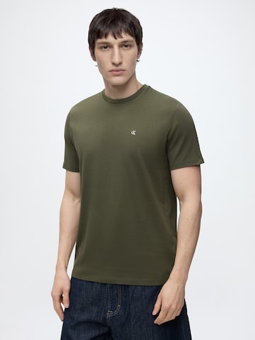 Calvin Klein Jeans Shirt 'CLASSIC' in Beige: voorkant