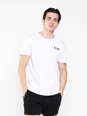 neverover - Camiseta funcional 'Men's Essential T-shirt' en blanco: frente