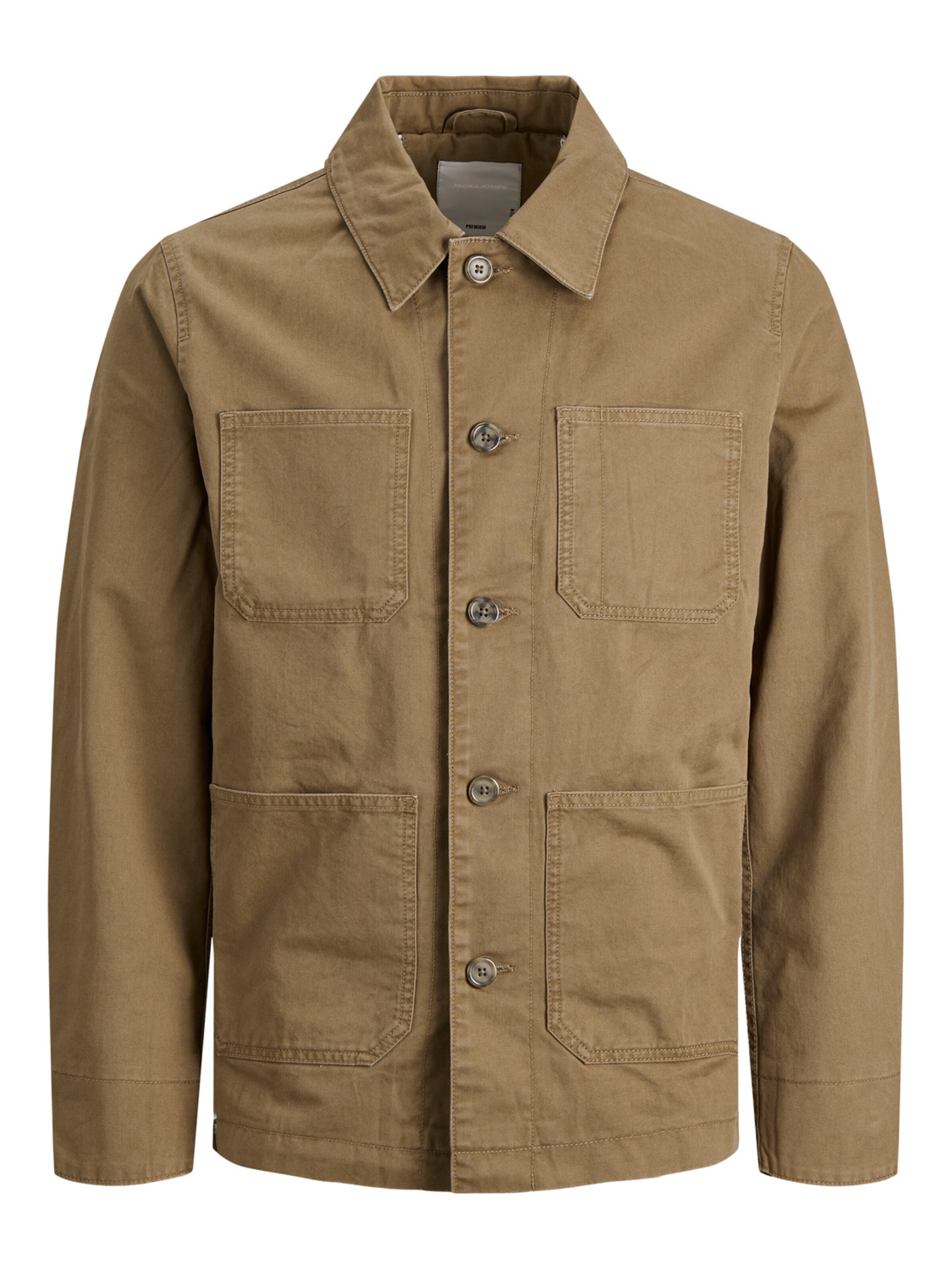 Giacche Uomo JACK & JONES Giacca di mezza stagione in Cachi Giacche Uomo JACK & JONES Giacca di mezza stagione in Cachi