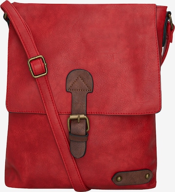 HARPA Crossbody Bag in Red: front