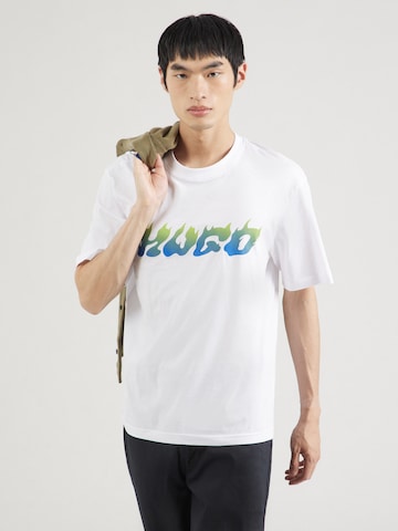 HUGO Shirt 'Napolux' in Wit: voorkant