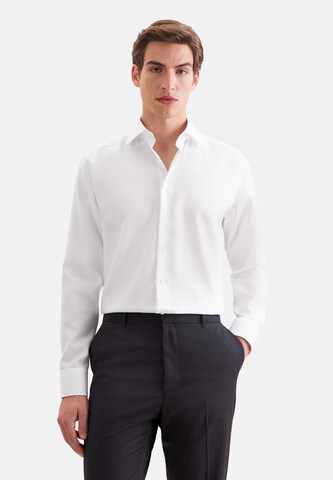 Coupe regular Chemise business SEIDENSTICKER en blanc : devant