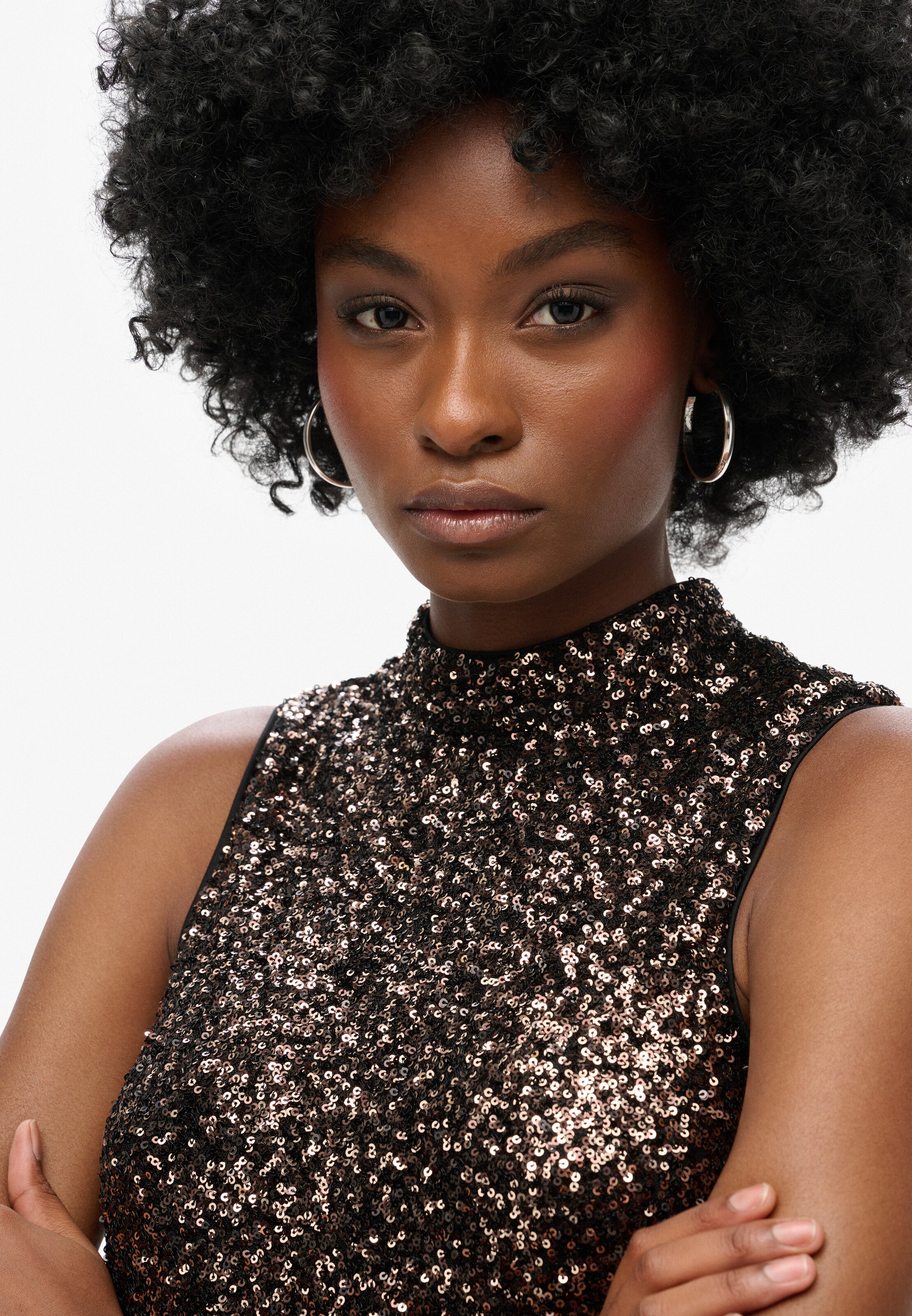 Superdry Cocktailjurk in Bruin: voorkant