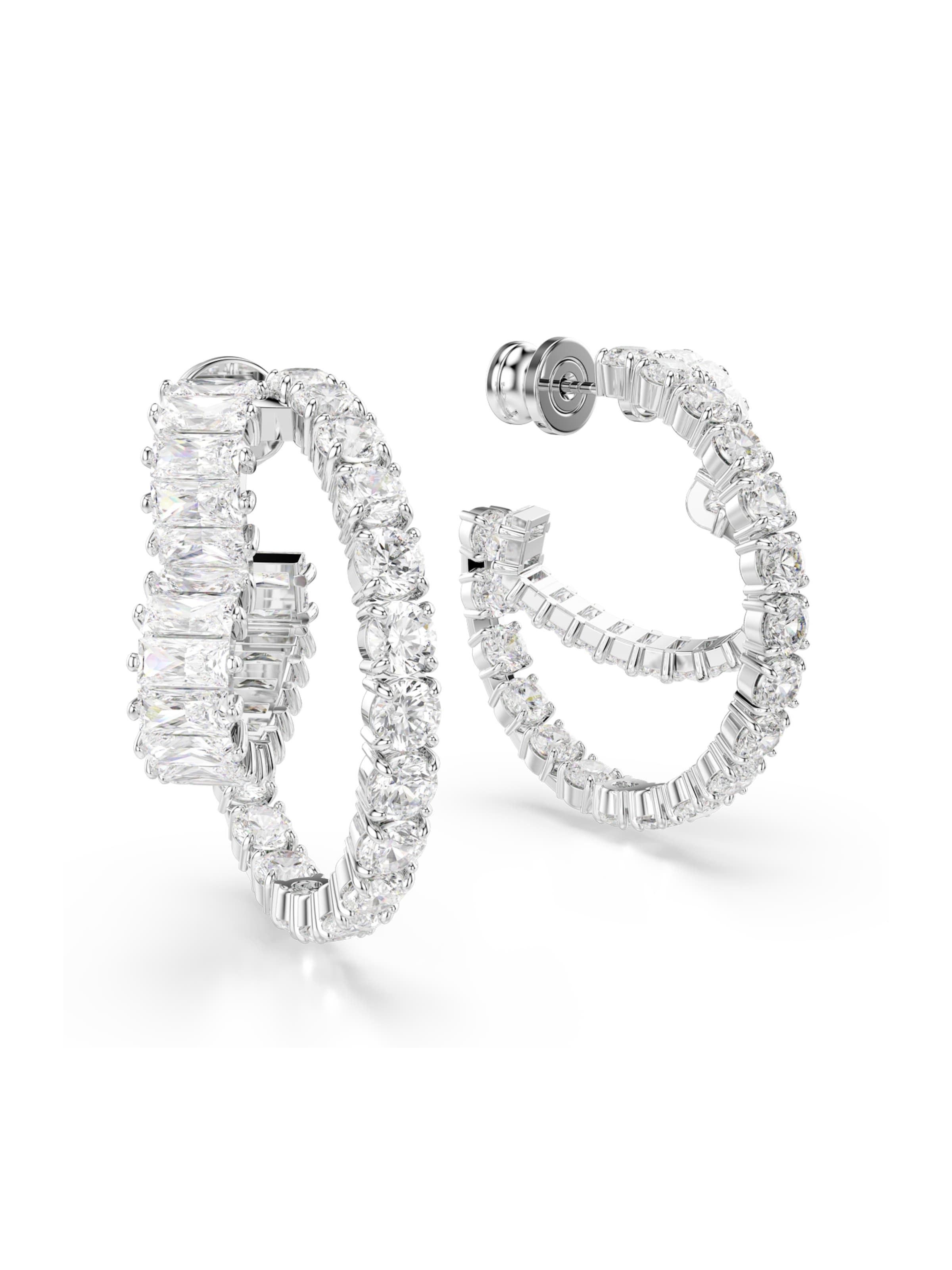 Swarovski Korvakoru 'Matrix' värissä hopea