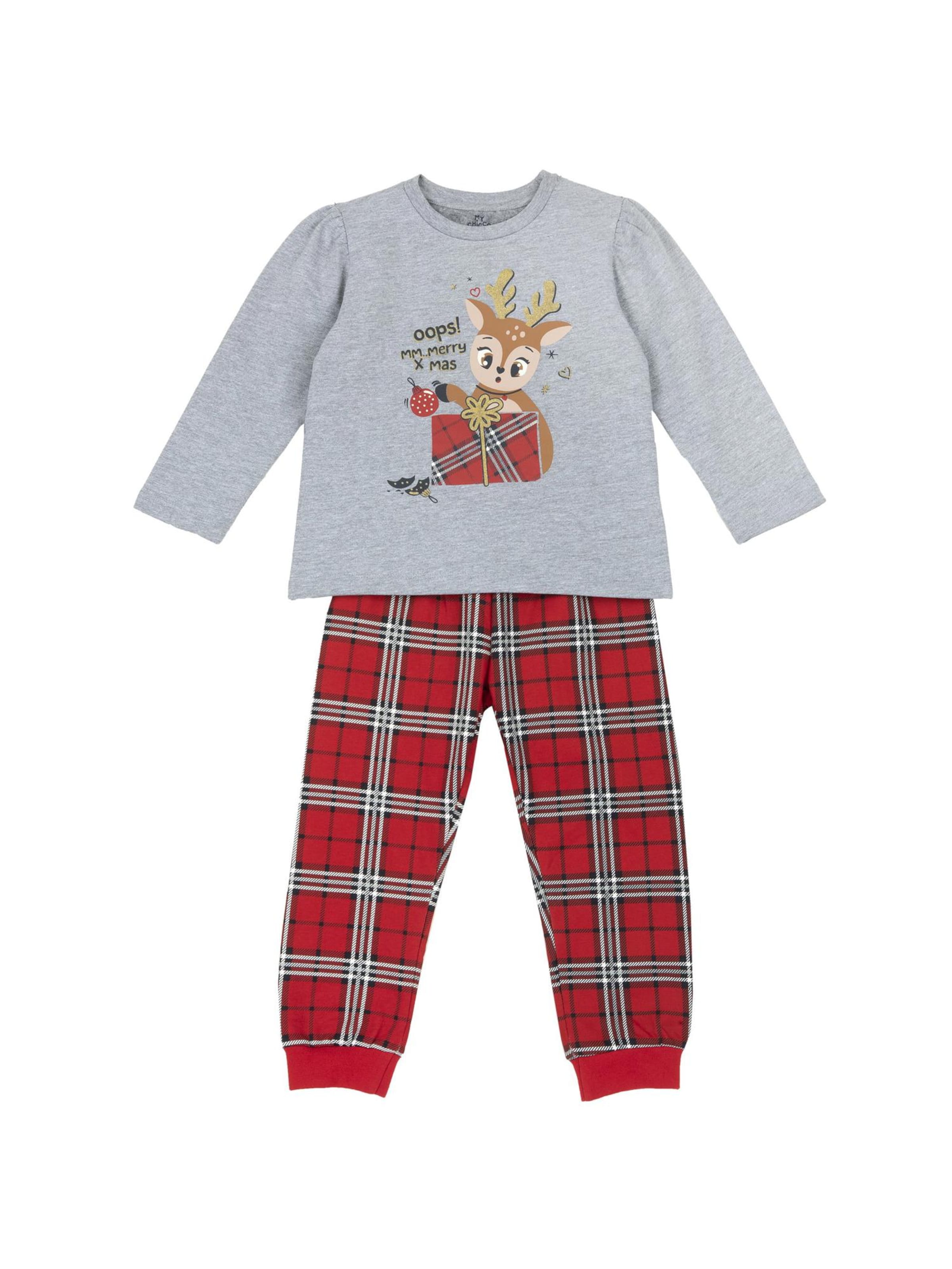 Chicco Pižama | siva barva: sprednja stran