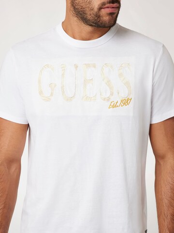 T-Shirt GUESS en blanc