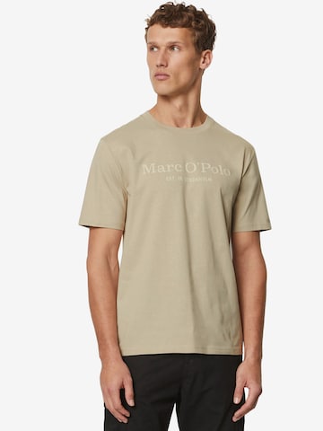 T-Shirt Marc O'Polo en beige : devant