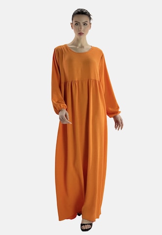 Robe Elara en orange : devant