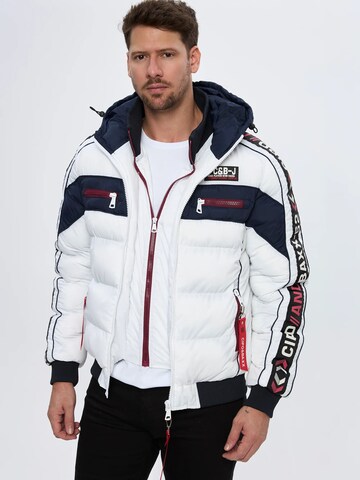 CIPO & BAXX Winter jacket in White: front