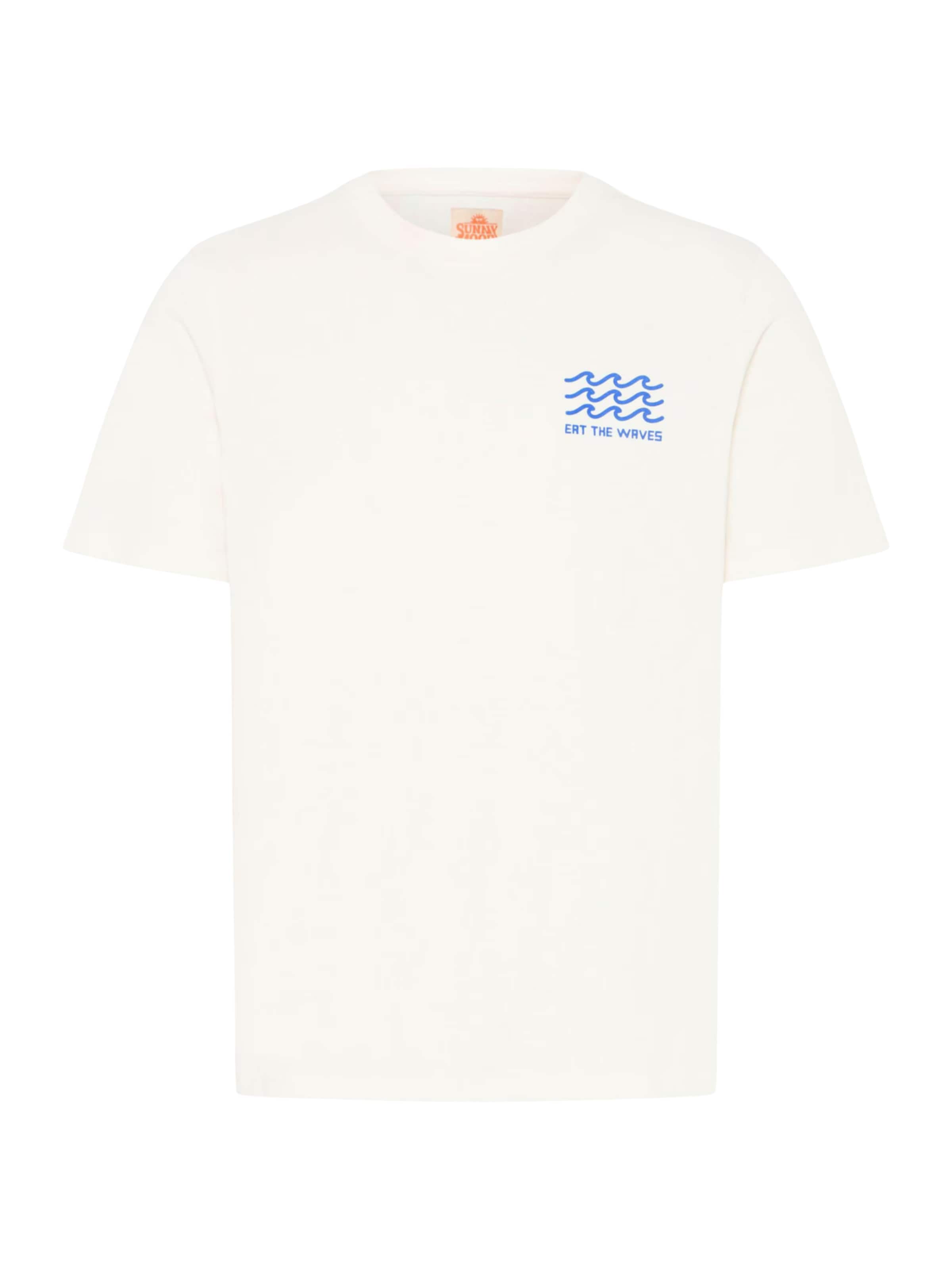 Tricou 'BHSun Island' de la BLEND pe alb: față