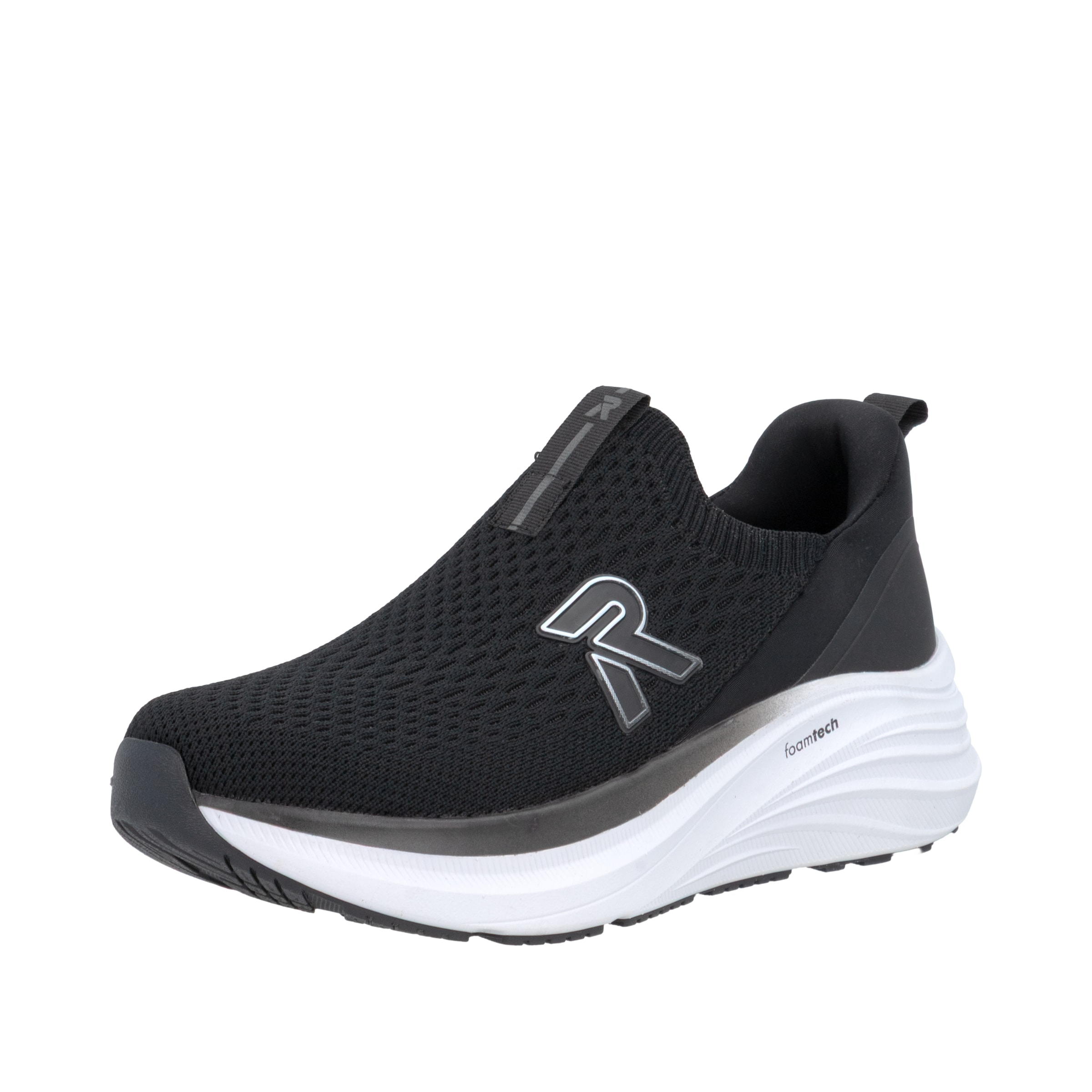 Slip on Rieker Sport en noir : devant