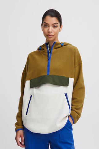 The Jogg Concept Fleece jas in Bruin: voorkant