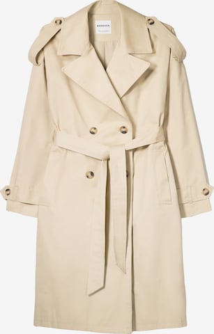 Cappotto di mezza stagione di Bershka in beige: frontale