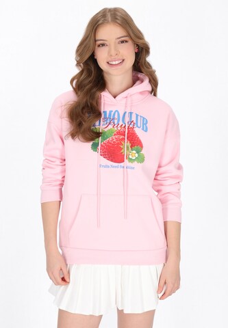 MYMO Sweatshirt in Roze: voorkant