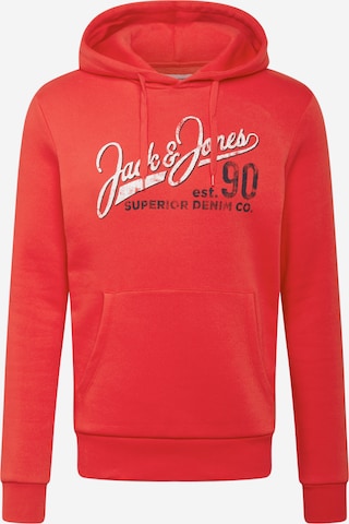 JACK & JONES Regular Fit Sweatshirt i rød: forside