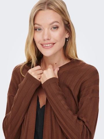 ONLY Knit cardigan 'Tessa' in Brown