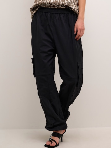 KAREN BY SIMONSEN Loose fit Cargo trousers 'Jamie' in Black: front