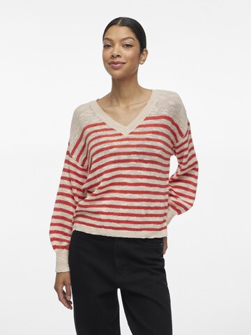 Pull-over VILA en beige : devant