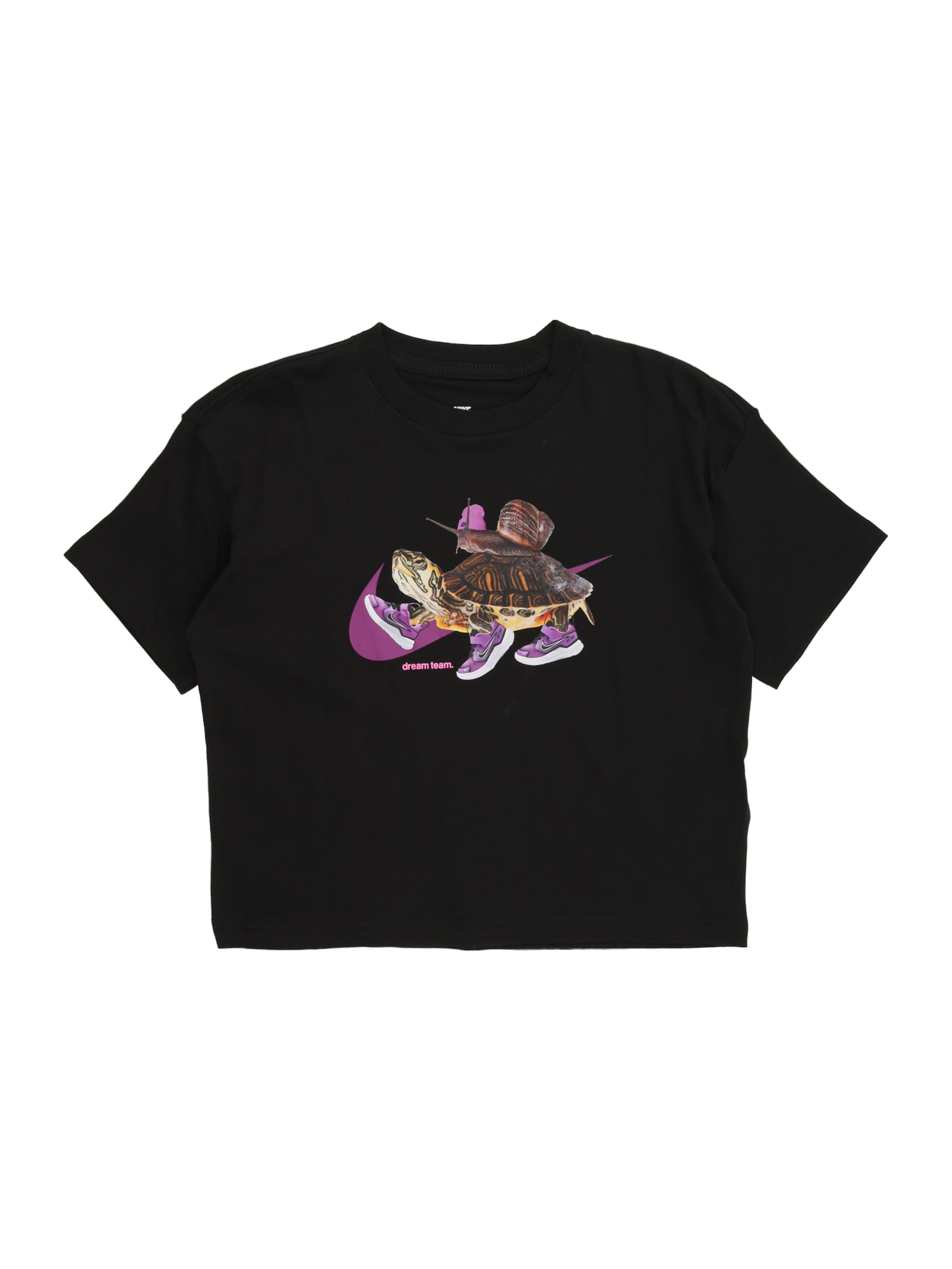 Nike Sportswear Тениска в черно: отпред