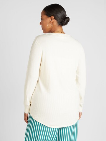 ONLY Carmakoma Sweater 'IBI' in Beige