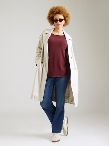 ONLY Carmakoma Shirt 'CARLAMOUR' in Rood