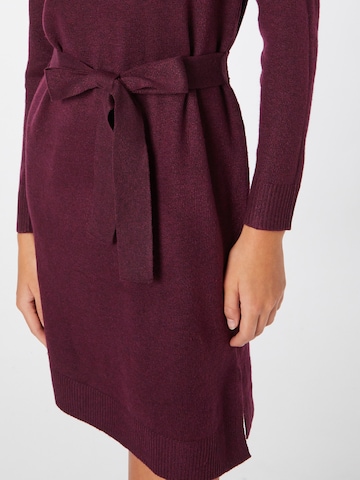 PIECES Knitted dress 'Cava' in Purple