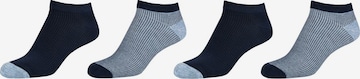 camano Ankle Socks in Blue: front