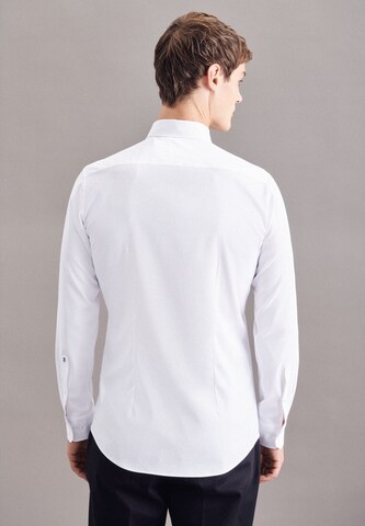 SEIDENSTICKER - Ajuste estrecho Camisa de negocios en blanco