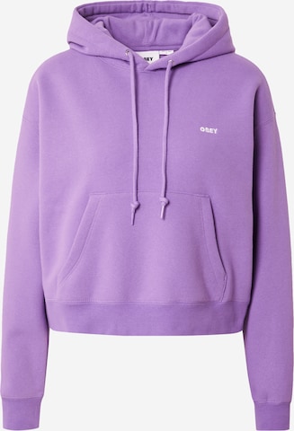 Obey Sweatshirt in Purple: front