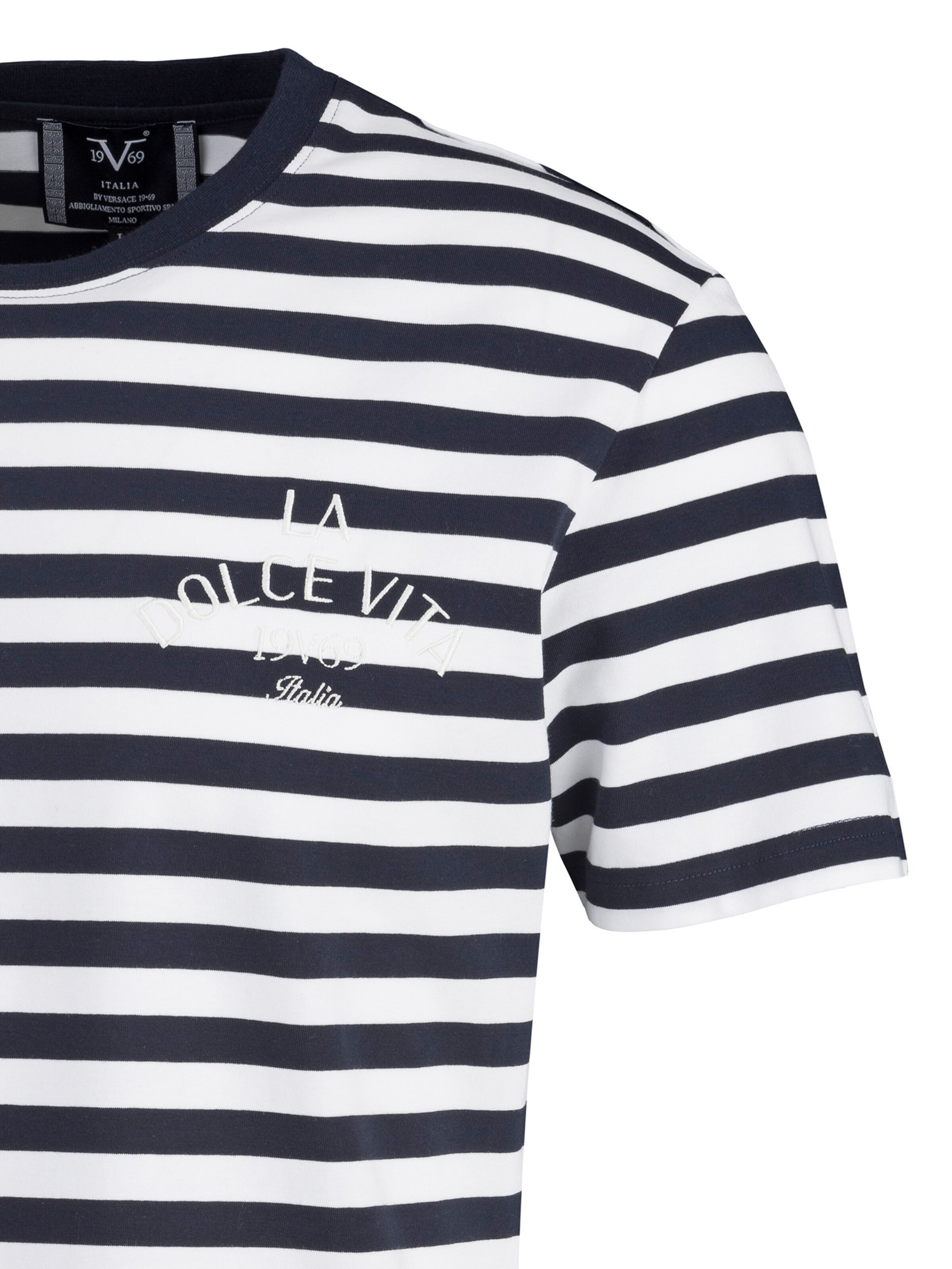 Maglietta 'Rafael Marina' di 19V69 ITALIA in blu