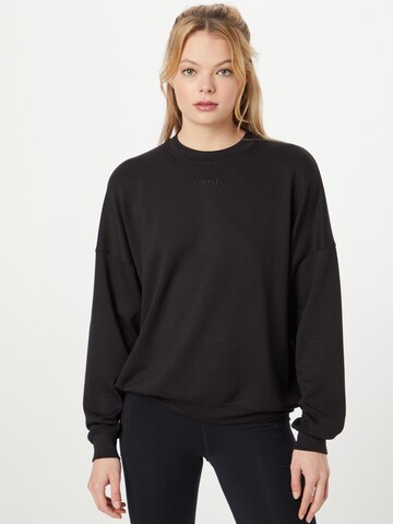 aim'n Sportief sweatshirt 'Comfy' in Zwart: voorkant