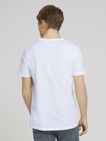 T-Shirt TOM TAILOR DENIM en blanc