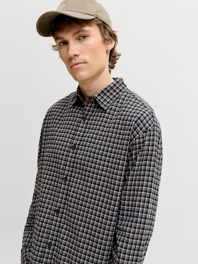 Camicia 'JJCARTER' in S JACK & JONES di colore grigio scuro / nero / bianco, Visualizzazione prodotti