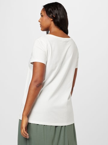ONLY Carmakoma - Camiseta 'Bonnie Life' en blanco