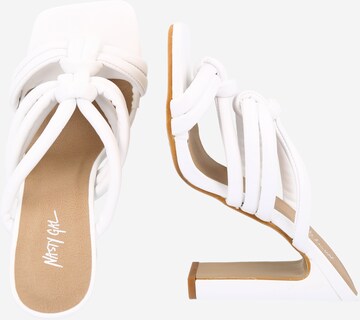 Mule Nasty Gal en blanc