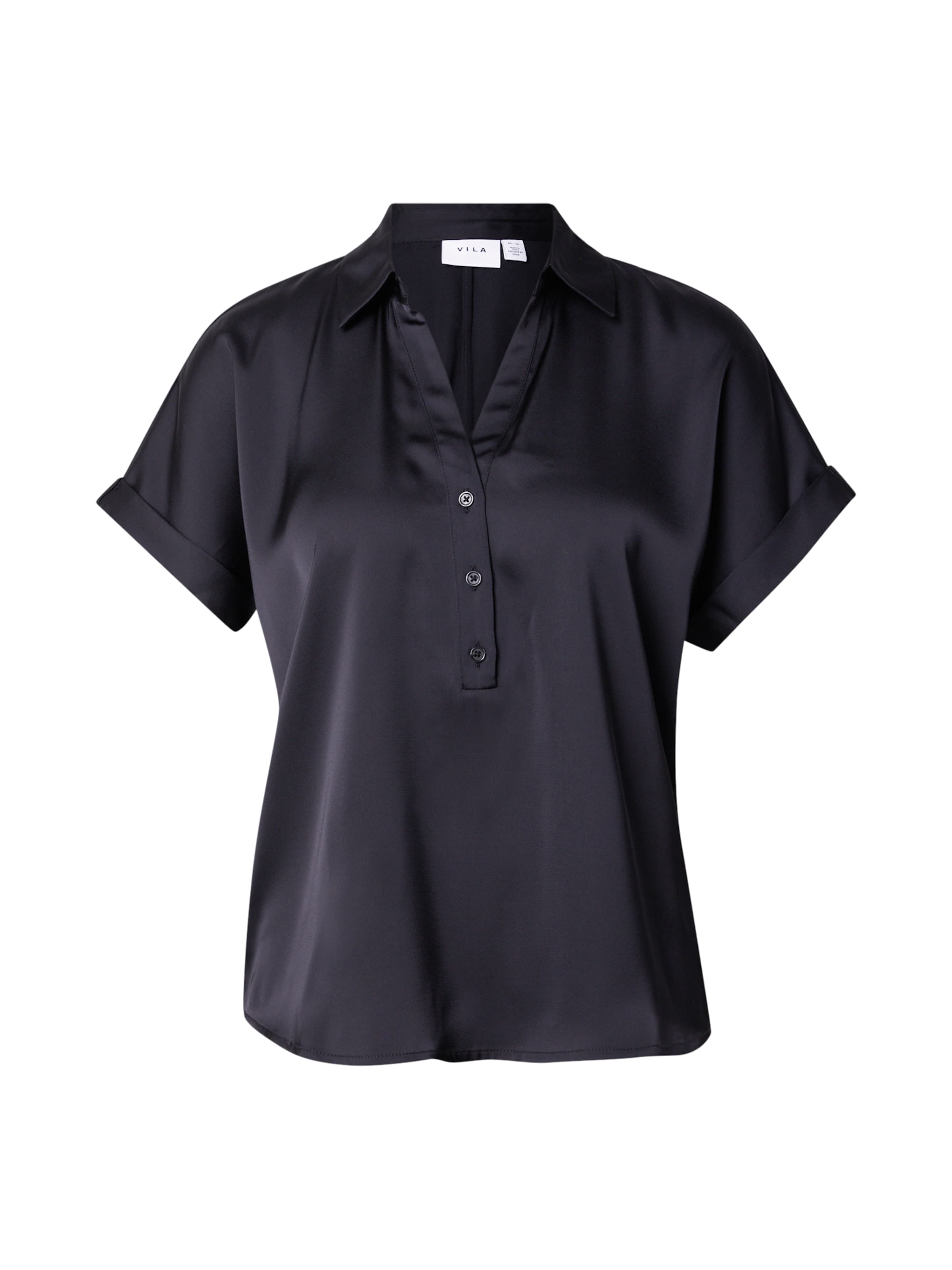 VILA Bluza 'VIEnna Ravenna' | črna barva: sprednja stran