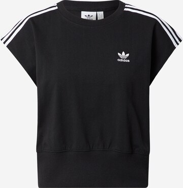 ADIDAS ORIGINALS - Camiseta 'Adicolor Classics Waist Cinch' en negro: frente