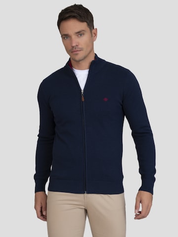 Vestes en maille 'Sydney' Sir Raymond Tailor en bleu : devant