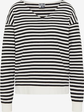 Pull-over DreiMaster Maritim en noir : devant