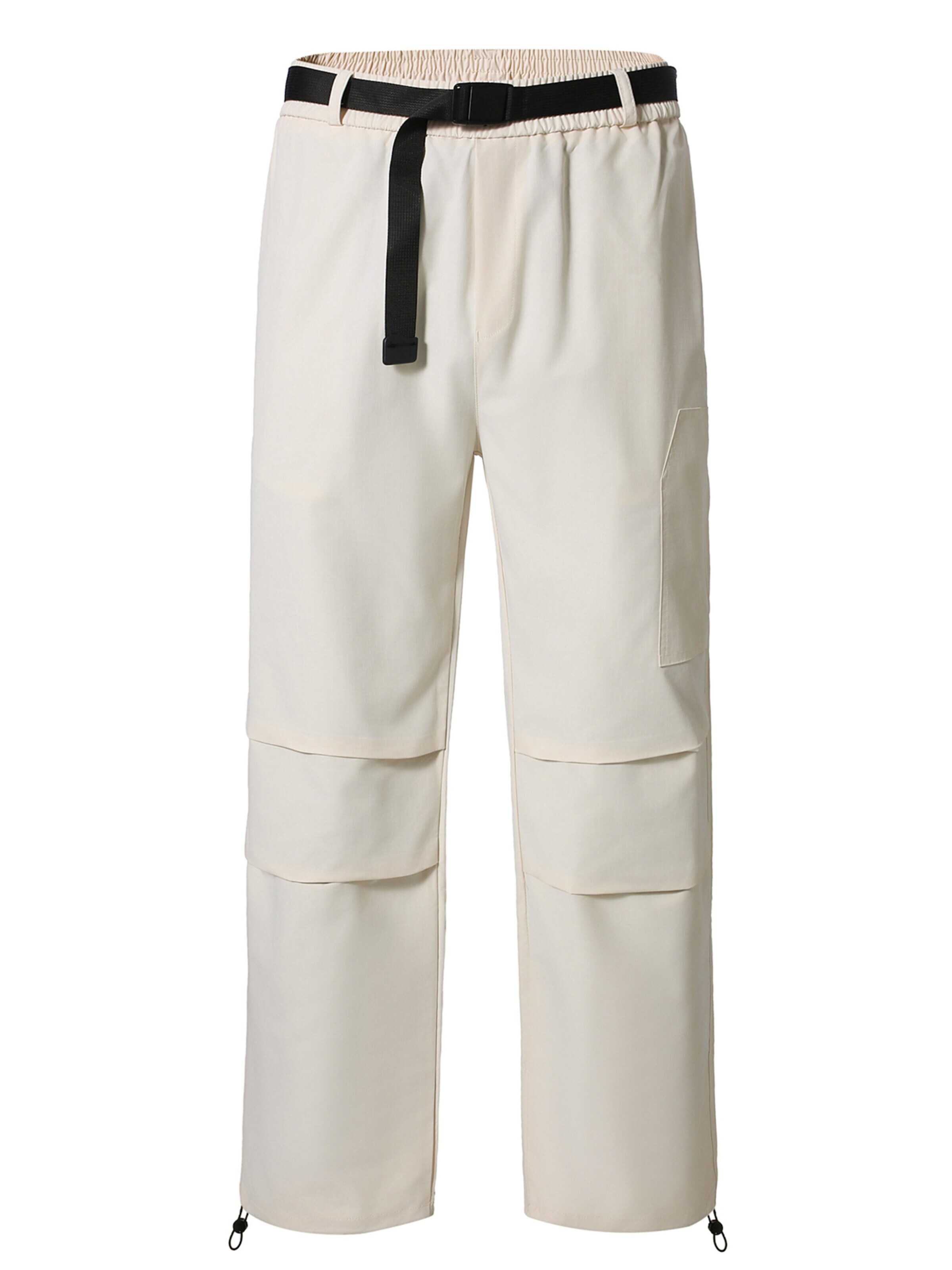 YOUTHUP Loose fit Cargo Pants in White: front