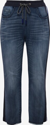 Ulla Popken Jeans in Blauw: voorkant