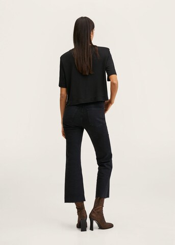 MANGO Flared Jeans 'Sienna' in Schwarz