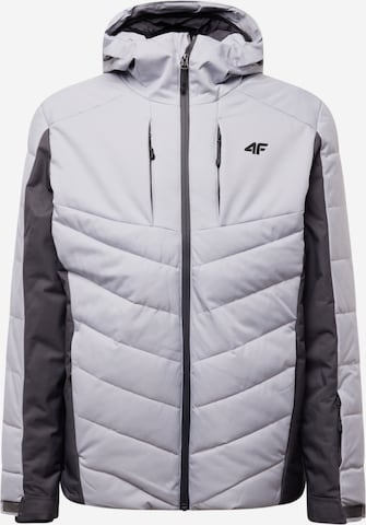 4F Athletic Jacket in Grey: front