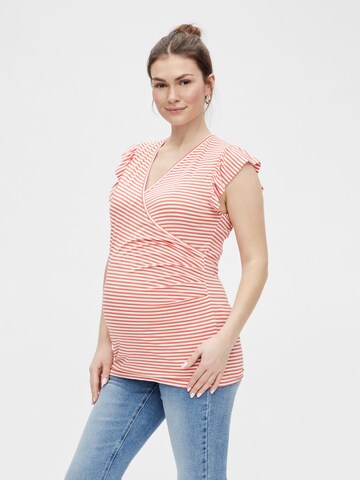 MAMALICIOUS Shirt 'Gisele' in Orange: front