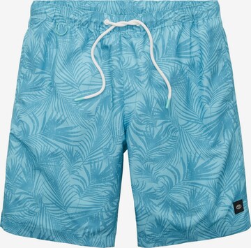 TOM TAILOR Zwemshorts in Blauw: voorkant