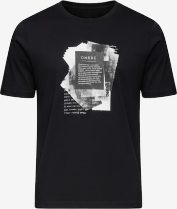 T-Shirt Ombre en noir : devant